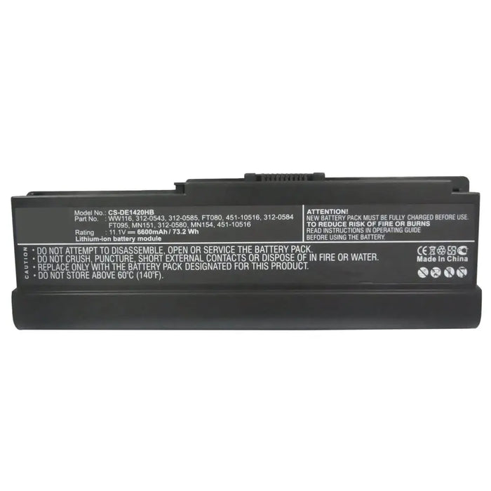 Laptop Battery for Dell Vostro 1400 by Texas Depot