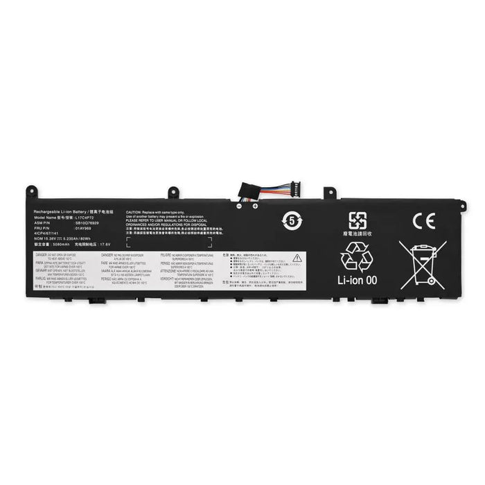 Laptop Battery for Lenovo ThinkPad P1 G1; Lenovo ThinkPad P2 G2; Lenovo ThinkPad X1 Extreme G1; Leno by Texas Depot