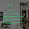 Large 3D Frameless Wall Clock Stickers by DailySale