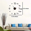 Large 3D Frameless Wall Clock Stickers by DailySale