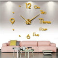 Large 3D Frameless Wall Clock Stickers by DailySale