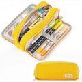 Large Capacity 3 Compartment Pouch Pencil Case by DailySale
