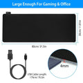 Large LED RGB Computer Keyboard Mouse Mat by DailySale