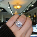 Large Oval Women Synthetic Zirconia Wedding Rings by DailySale