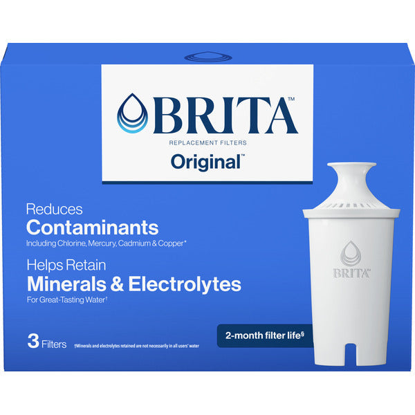 Brita Original Advanced Replacement Water Filter Pitcher 3 Pack by Pasteur Pharmacy