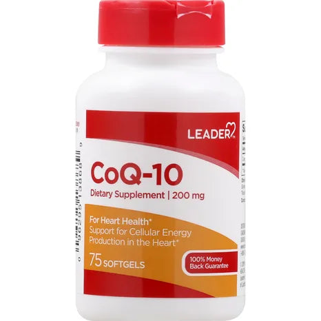 LEADER® Co-enzyme q10 200mg softgels 75 ct by Pasteur Pharmacy