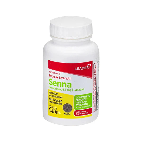 Leader Laxative Sennosides 8.6Mg Tablets 250 Ct by Pasteur Pharmacy