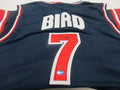 Larry Bird Team USA Signed Basketball Jersey (TAA COA) by Price Is Right Miami