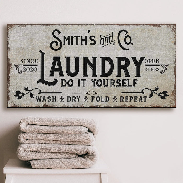 Laundry Room Sign ll by Tailored Canvases