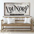 Laundry Room Sign VIII by Tailored Canvases