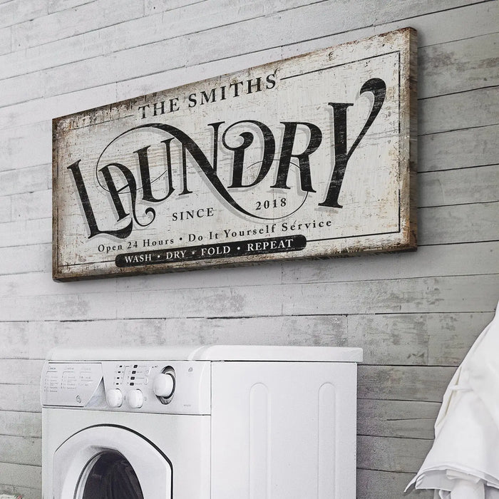 Laundry Room Sign VIII by Tailored Canvases