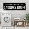 Laundry Room Wash Dry Fold Sign by Tailored Canvases