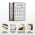 Laundry Symbols Sign II by Tailored Canvases
