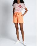 Lauren Ralph Lauren Shorts in Lino Arancio in Orange, Size 10 by Vanessa Jane