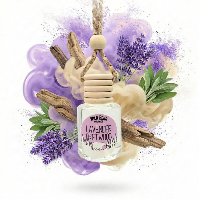 Lavender Driftwood Car Freshener by Wild Bear Market