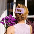 Lavender Mist Large Flat Rectangle Hair Clip by TELETIES