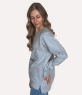 Lazy Day Graphic Crew - Athletic Heather by Boutique 23