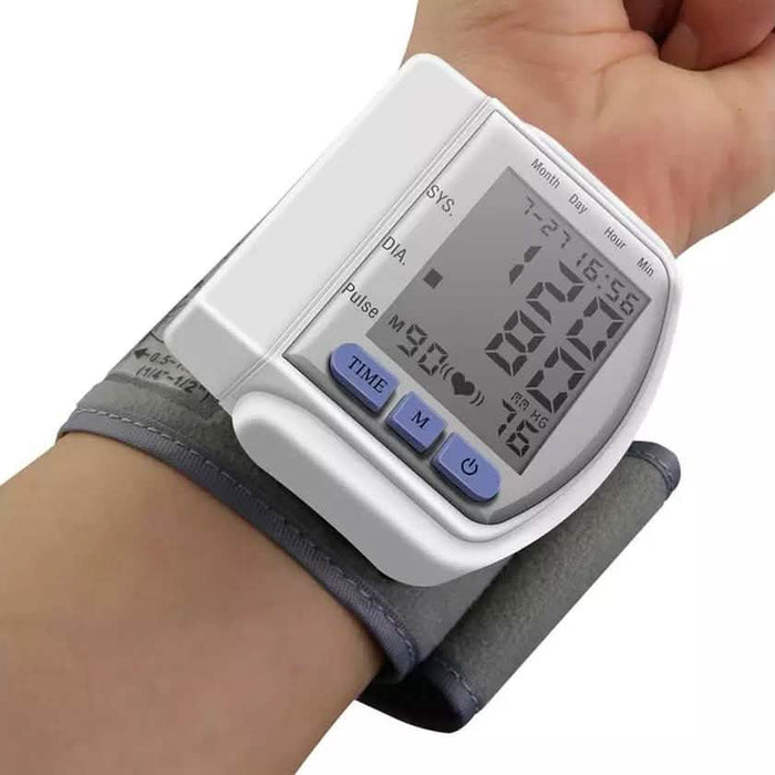 LCD Digital Automatic Wrist Cuff Blood Pressure Monitor by DailySale
