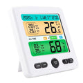 LCD Display Wall-Mounted Desktop Indoor High-Precision Temperature and Humidity Meter by DailySale