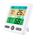 LCD Display Wall-Mounted Desktop Indoor High-Precision Temperature and Humidity Meter by DailySale