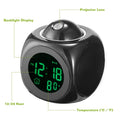 LCD Projection Alarm Clock with Voice Broadcast Function by DailySale