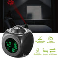 LCD Projection Alarm Clock with Voice Broadcast Function by DailySale