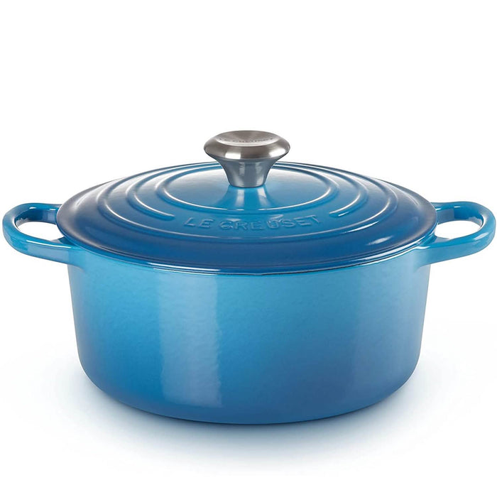 Le Creuset Enameled Cast Iron Signature Round Dutch Oven, 7.25 qt., Marseille by DailySale