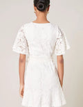 Le Lune Faux Wrap Lace Dress by Boutique 23