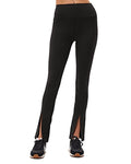 Spiritual Gangster Womens Leti Front Slit Stretch Leggings, Size Small by Vanessa Jane
