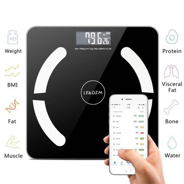 Digital Bathroom Wireless Fat Smart BMI Body Composition Analyzer Health Monitor Sync Data by DailySale