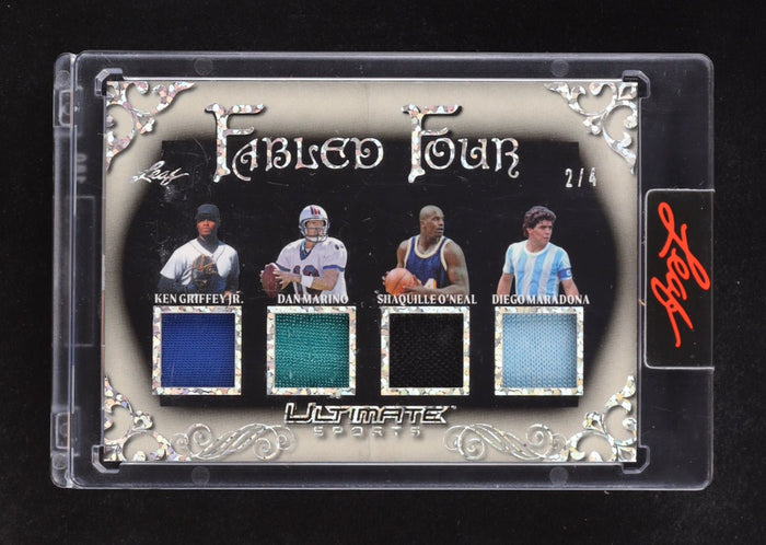 Leaf Ultimate Sports Fabled Four Silver Sparkle Two Of Four by Price Is Right Miami