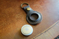Leather AirTag Key Ring - Apple AirTag, Handmade Full-Grain Leather | Yarets Leather by Zerodamage Sahara Case LLC