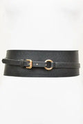 Leather Waist Belt w/Gold Hardware by Boutique 23