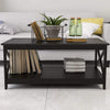 Lecut 39.56” L Concise Style Coffee Table Oxford Console Table
