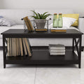 Lecut 39.56” L Concise Style Coffee Table Oxford Console Table by DailySale