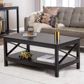 Lecut 39.56” L Concise Style Coffee Table Oxford Console Table by DailySale
