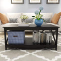 Lecut 39.56” L Concise Style Coffee Table Oxford Console Table by DailySale