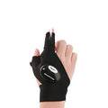 LED Flashlight Magic Strap Fingerless Gloves with 2 LED Light by DailySale