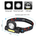 LED Headlight Super Bright Head Torch with 3 Lighting Modes by DailySale