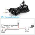 LED Light Bar Wiring Harness Kit Universal Fitment by DailySale