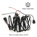 LED Light Bar Wiring Harness Kit Universal Fitment by DailySale