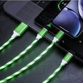 LED Light USB Charger Cable 3-in-1 Fast Charging by DailySale
