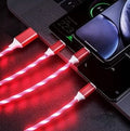 LED Light USB Charger Cable 3-in-1 Fast Charging by DailySale