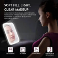 LED Makeup Mirror Touch Screen 3 Light Portable Standing Folding Vanity Mirror by DailySale