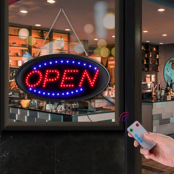 LED Open Sign Advertisement Board Electric Display with Remote Control and Timing Function by DailySale