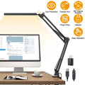 LED Reading Desk Lamp with Clamp Adjustable Swing Arm by DailySale