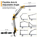 LED Reading Desk Lamp with Clamp Adjustable Swing Arm by DailySale