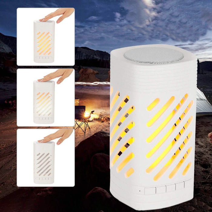 LED Smart Touch Bluetooth Speaker Rechargeable Camping Lamp by DailySale