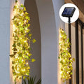 LED Solar Ivy Leaf String Light by DailySale