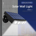 LED Solar Powered Wall Light Rotatable Waterproof Motion-Sensor Lights by DailySale